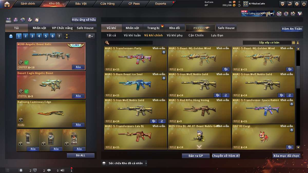 shop acc cf uy tin gia re